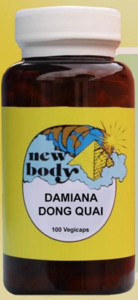 New Body Products Damiana/Dong Quai 100 Vegicaps This Product Contains No Fillers, Binders, or Additives