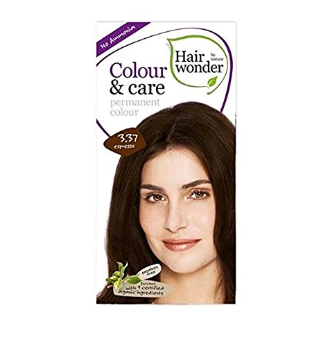 Hair Wonder by nature Colour & Care 3.37 Espresso permanent Colour AMMONIA FREE