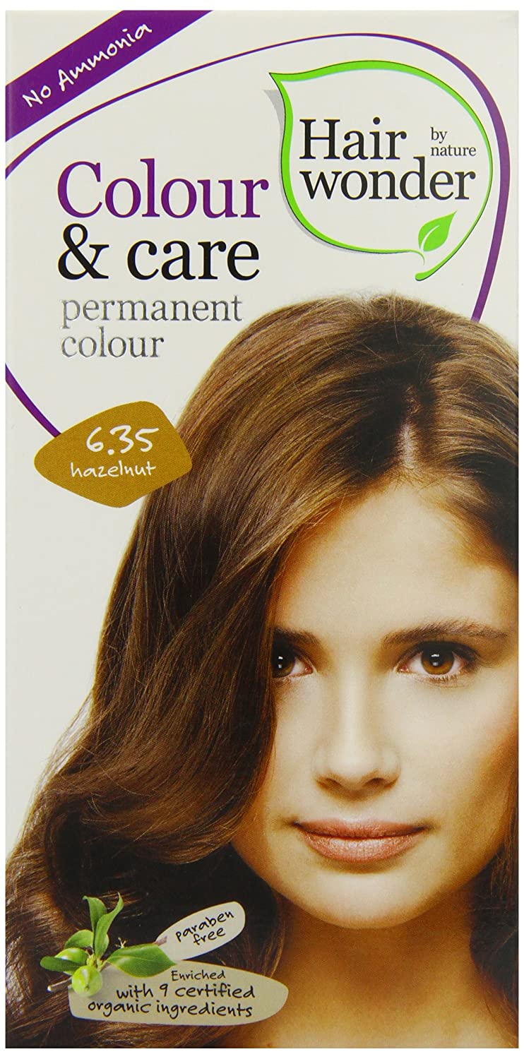Hair Wonder by nature Colour & Care 6.35 Hazelnut permanent Colour AMMONIA FREE