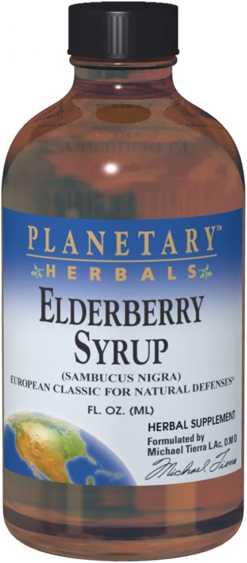 Planetary Formulas Planetary Herbals Elderberry Syrup, 8 oz (Sambucus Nigra)