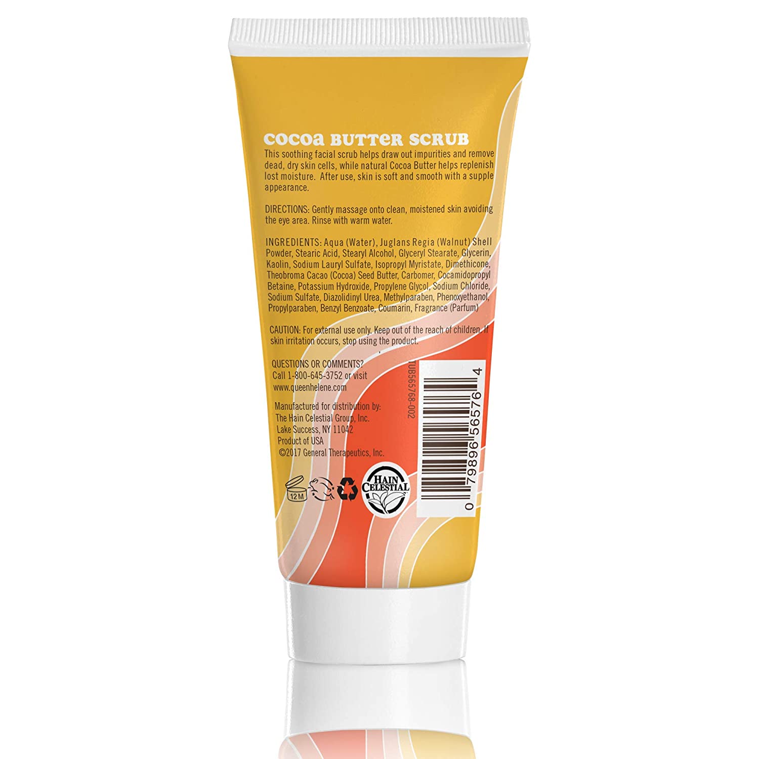 Queen Helene Cocoa Butter Natural Facial Scrub, 6 Ounce Tube