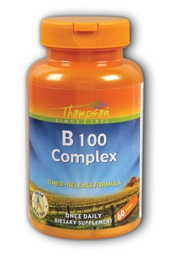 Thompson Nutrition B 100 Complex - 60 Tablets Timed Release Formula