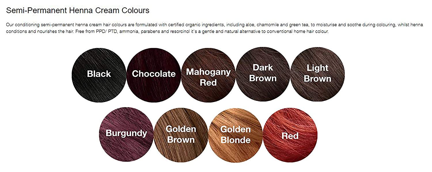 Tints of Nature Chocolate Semi-Permanent Henna Cream Hair Colour Natural and Organic