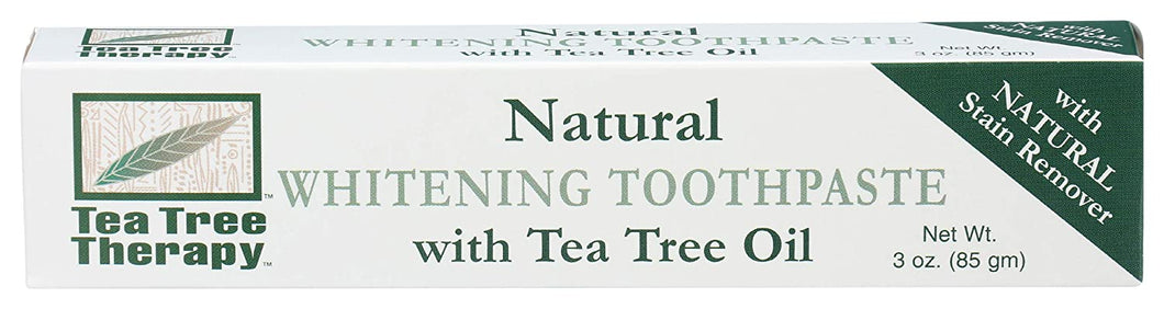 Tea Tree Therapy Natural Whitening Toothpaste with Tea Tree Oil 3oz